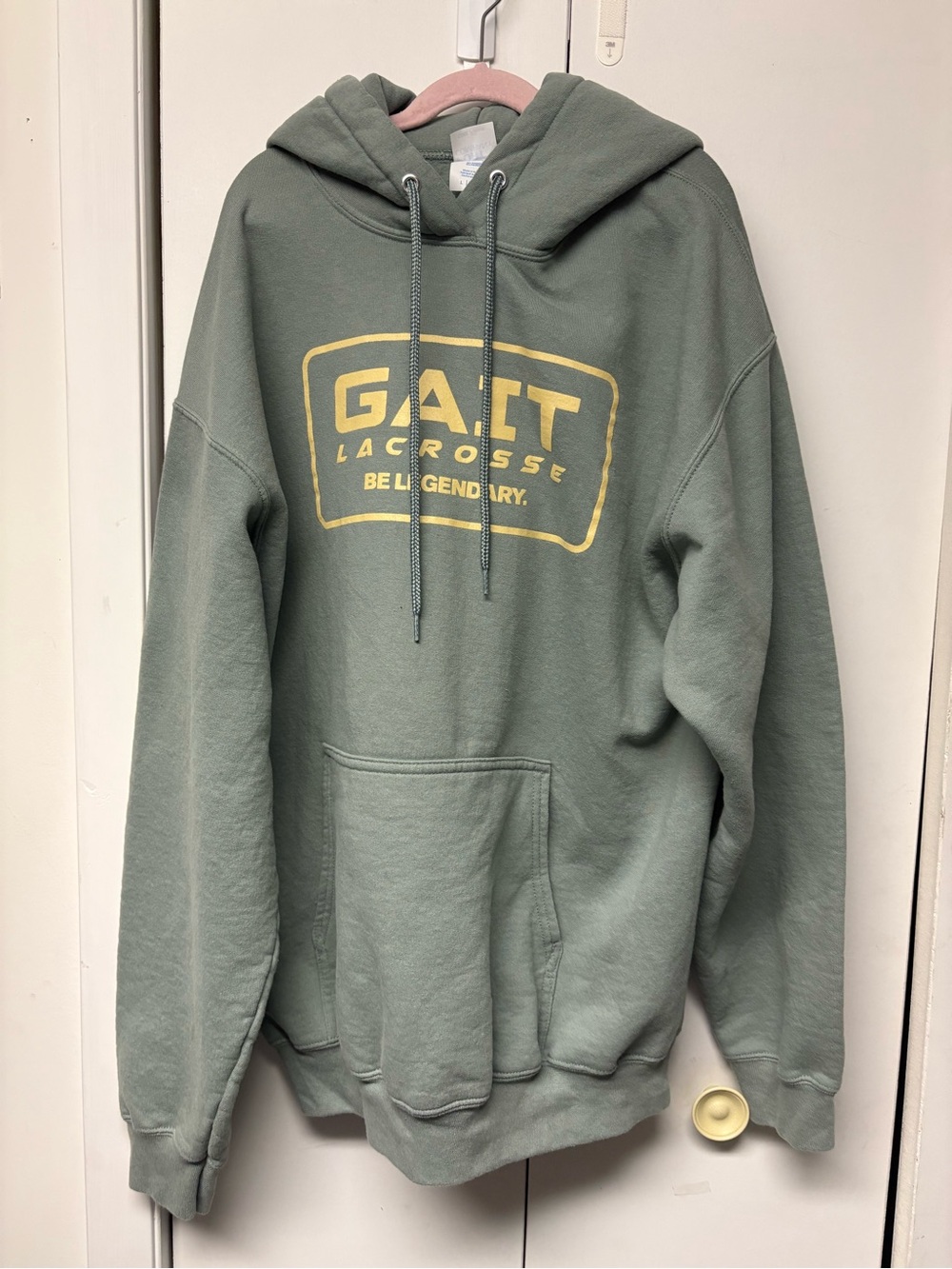 sage green Gait Lacrosse pullover hoodie